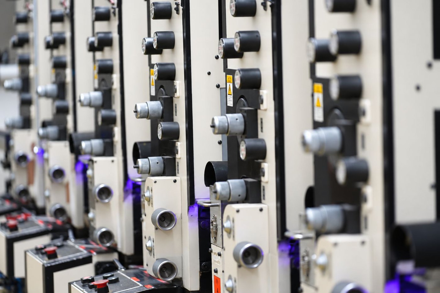 Print units on a press line at the Etalex factory