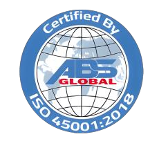 ISO 45001:2018 certification seal issued to Etalex Factory by ABS Global